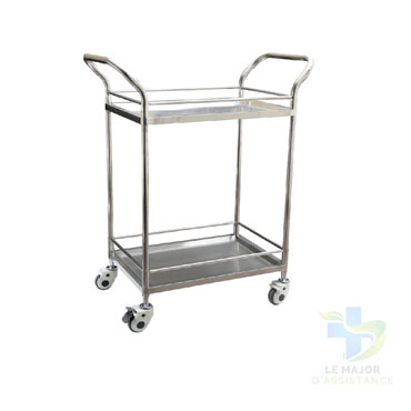 GUERIDON EN INOX 2 PLATEAUX-10052022-para-pharmacie-marrakech-1652138775