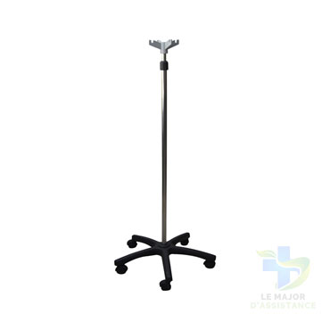 POTENCE A SERUM INOX 5 PIEDS EN PLASTIQUE NOIR-19052022-para-pharmacie-marrakech-1652973522