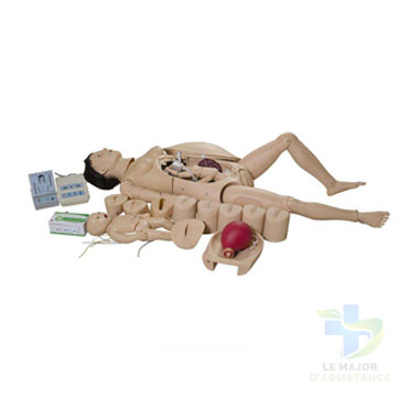 MANNEQUIN D’ACCOUCHEMENT CORPS COMPLET+NOUVEAU NE